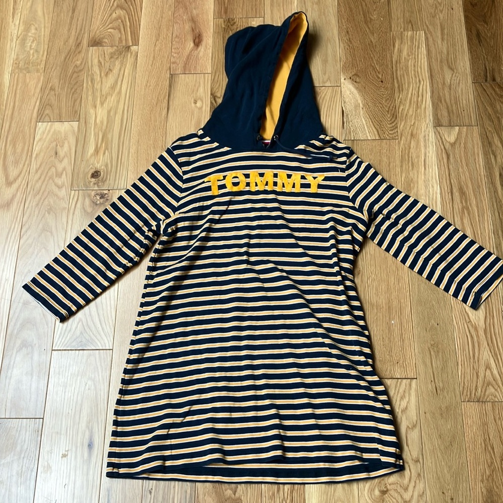Tommy Hilfiger Multicolor Striped Shirt with hood XL